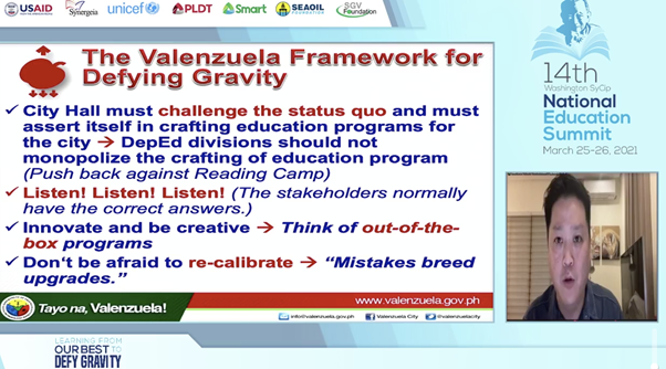 Policymakers must lead in ‘defying gravity’ to boost learning, says Mayor Gatchalian